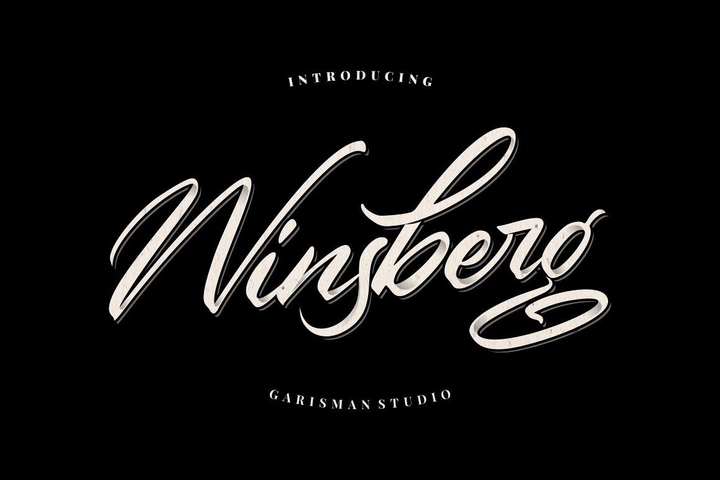 Example font Winsberg #1